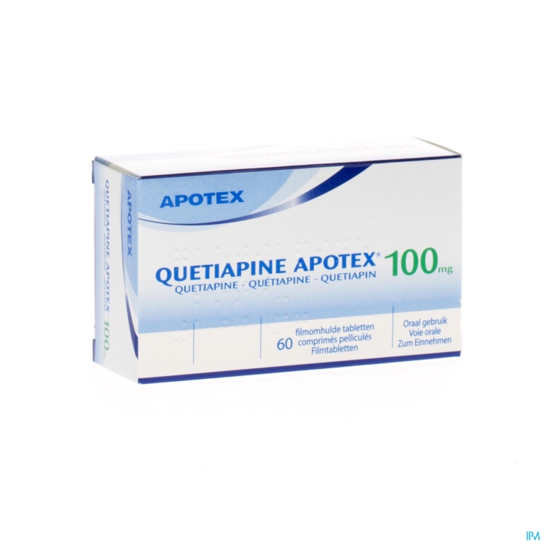 Quetiapine Apotex Comp Pell 60 X 100mg