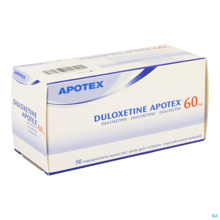 Duloxetine Apotex 60mg Maagsapresist. Caps 98