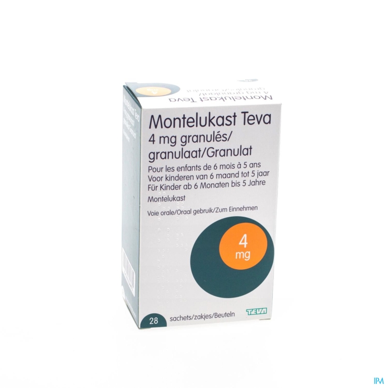 Montelukast Teva 4mg Gran Zakjes 28