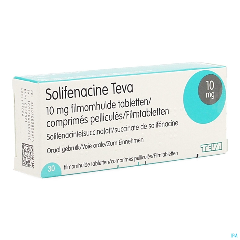 Solifenacine Teva Filmomh Tabl 30 X 10mg