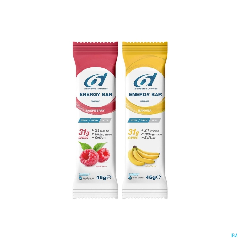 6d Sixd Energy Bar Banana 6x45g