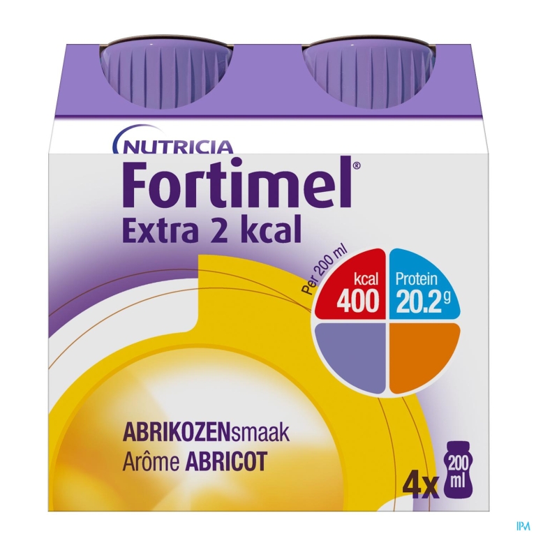 Fortimel Extra 2kcal Abrikoos 4x200ml