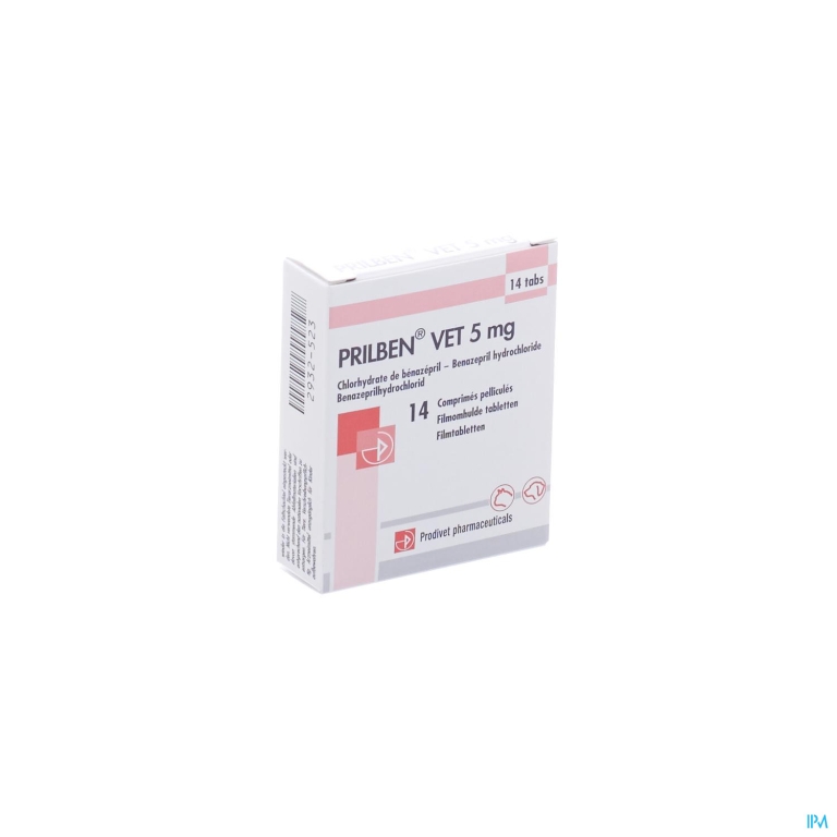 Prilben Vet 5mg Tabl Benazep. Hcl 14