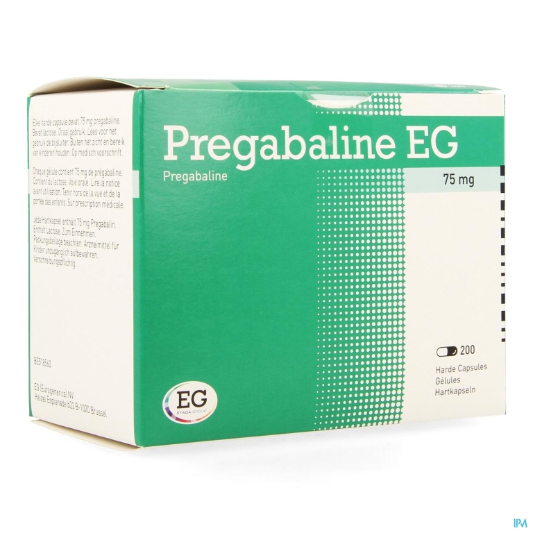 Pregabaline EG  75Mg Harde Caps Blist. 200 X  75Mg