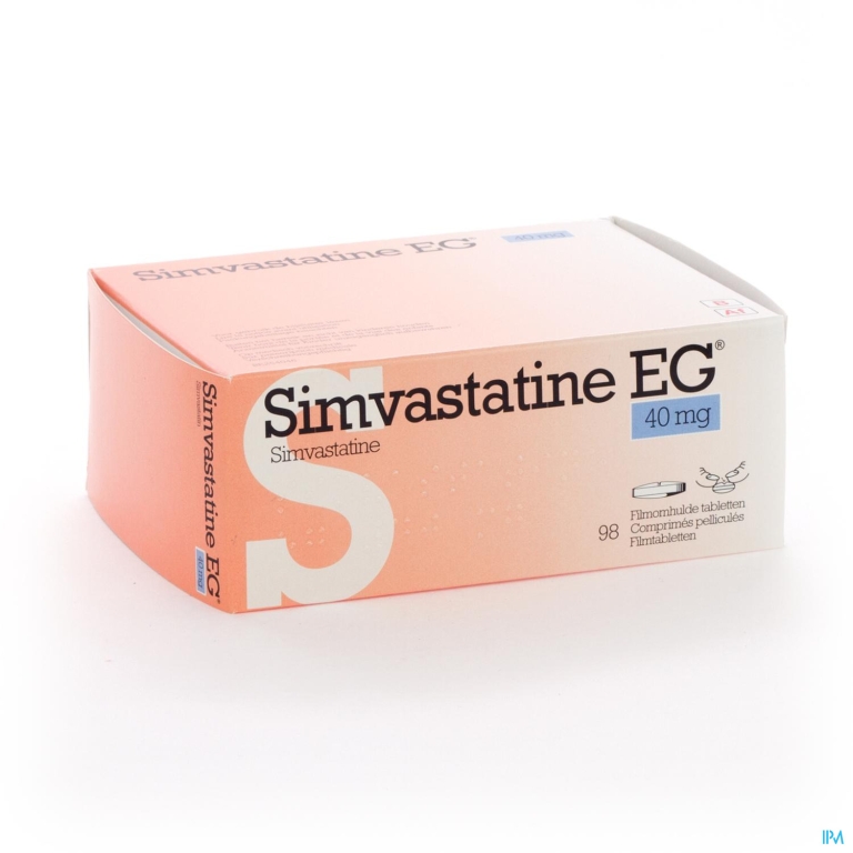 Simvastatine EG 40Mg Filmomh Tabl  98 Cfr 3562360