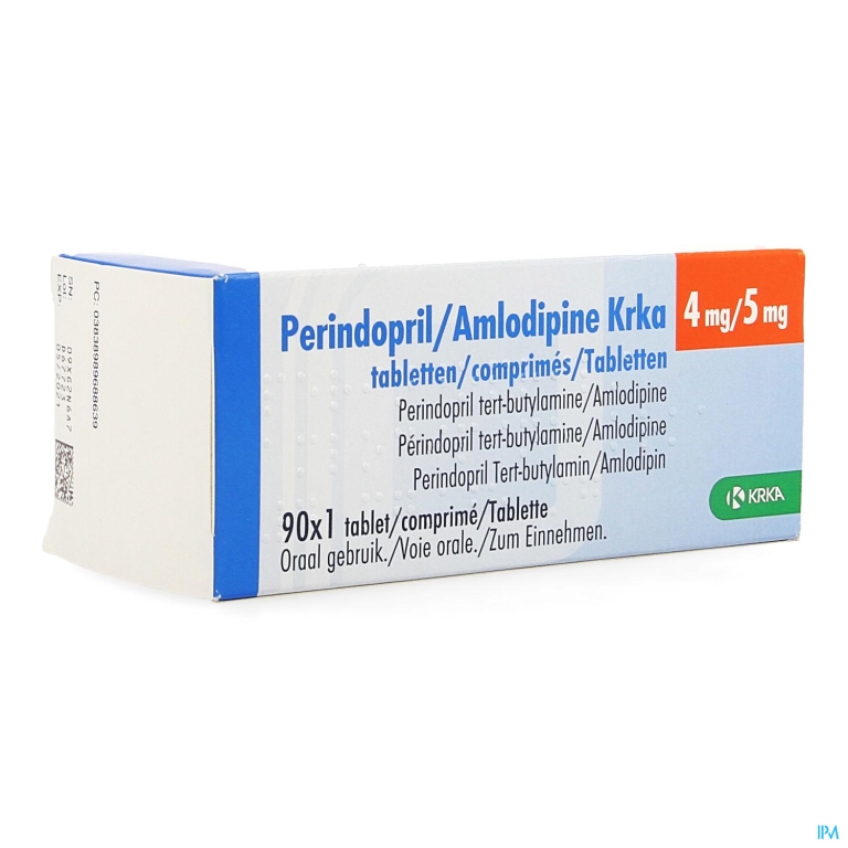 Perindopril Amlodipine Krka 4mg/ 5mg Comp 90