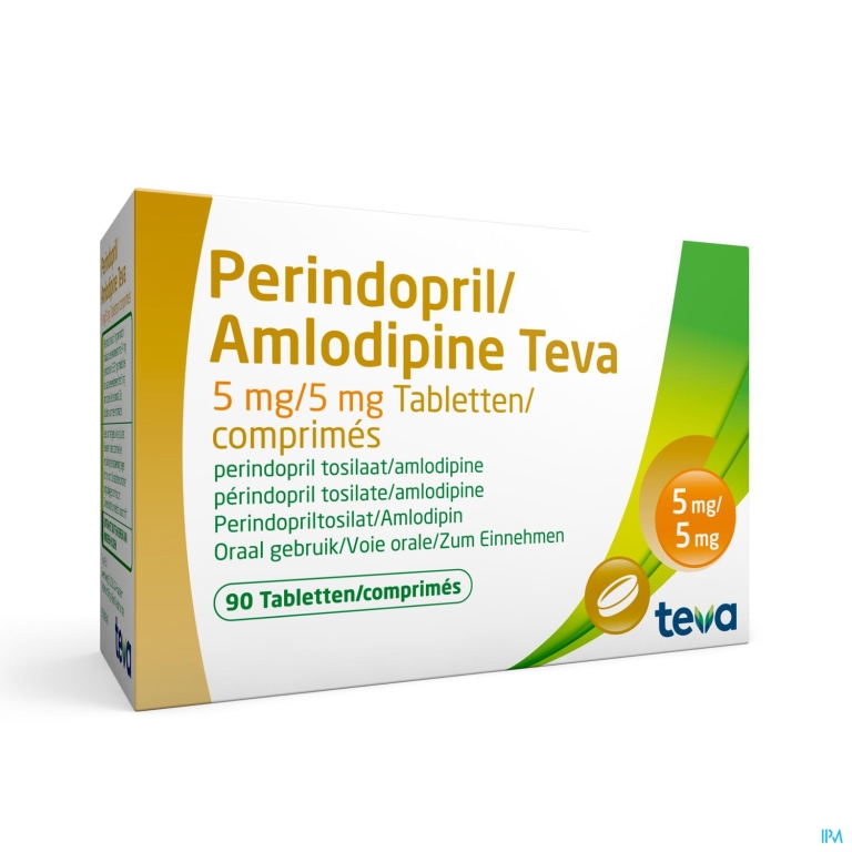 Perindopril Amlodipine Teva 5mg/ 5mg Comp 90