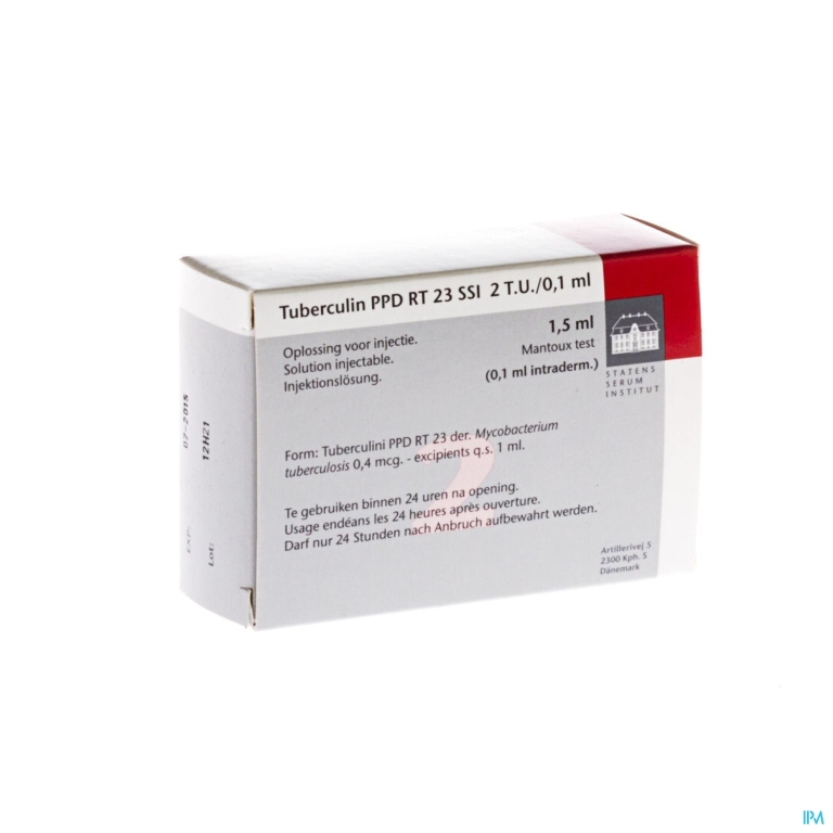 Tuberculine Ppd Rt23 Fio 2tu/0,1ml 1×1,5ml