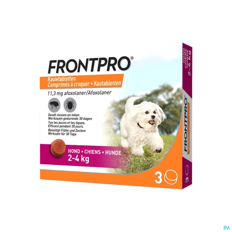 Frontpro 11mg >2-4kg Hond Kauwtabl 3