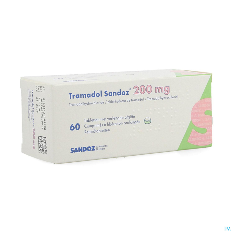 Tramadol 200 Sandoz Tabl Verl Afgifte 60 X 200mg