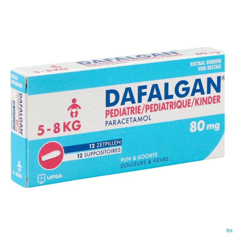 Dafalgan Pediatrie 80mg Suppo 12