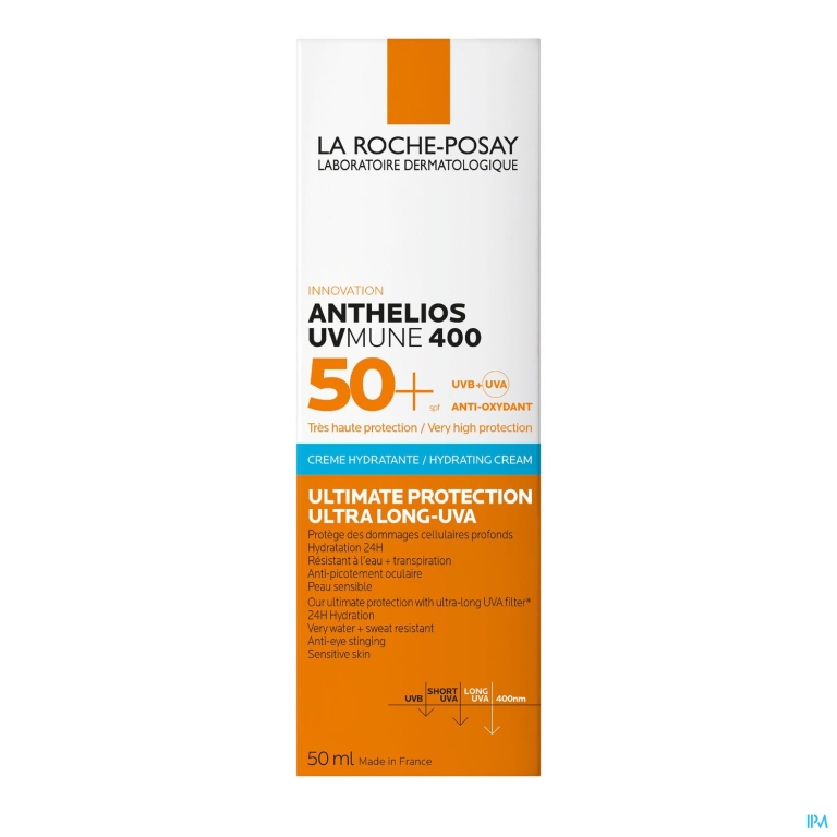 Lrp Anthelios Uvmune400 Hydra Creme Zp Spf50+ 50ml