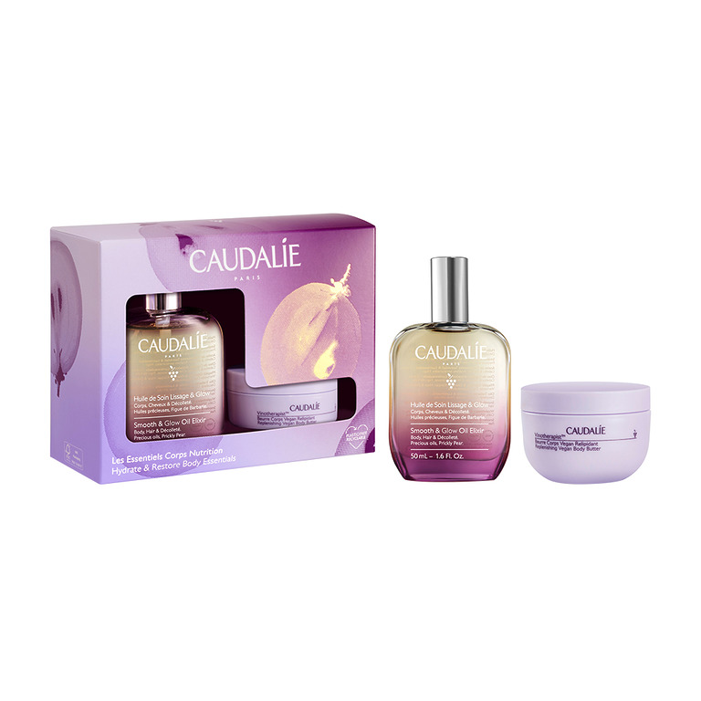 CAUDALIE SMOOTH&GLOW OIL ELIXIR SET